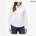 New style women's long-sleeved loose white blouse